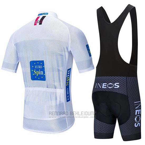 2020 Fahrradbekleidung INEOS Wei Shwarz Trikot Kurzarm und Tragerhose - zum Schließen ins Bild klicken